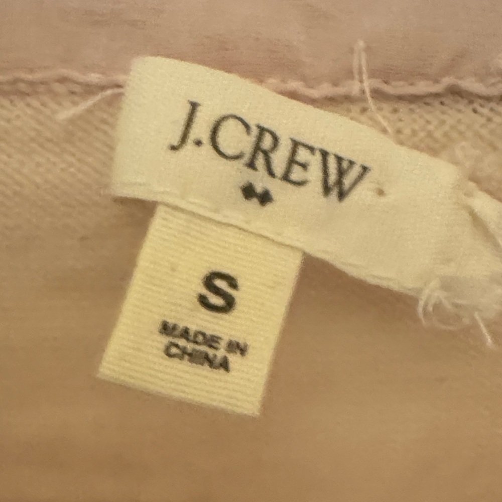 Sweater J. Crew Light Pink merino wool NWOT with Champagne Sequins Size Small - Picture 2 of 5